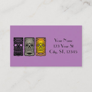 Triple Tiki Skulpturen Thunder_Cove Visitenkarte