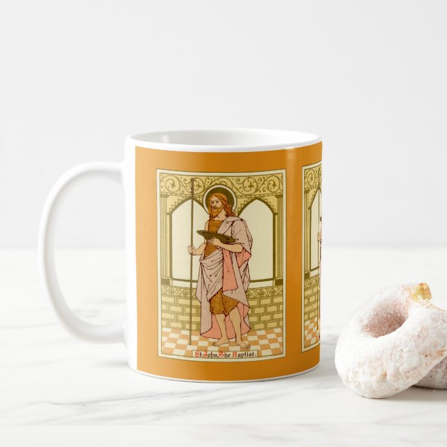 Tripled Image of St. John the Baptist (RLS 06) Kaffeetasse (Mit Donut)