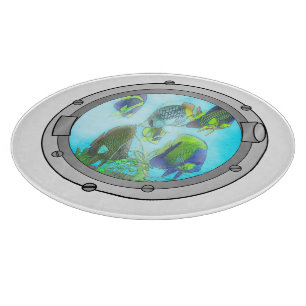 Triplet Portholes Schneidebrett