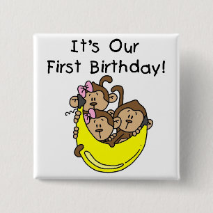 Triplets 1. - Zwei Girls One Boy Tshirts und Gesch Button