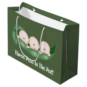 Triplets Drei Erbsen Kinderduschtüte Große Geschenktüte