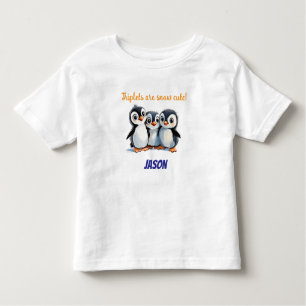 Triplets-Geschenk, Schnee Niedliche Pinguine, Trip Kleinkind T-shirt