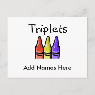 Triplets (Krebse) Postkarte