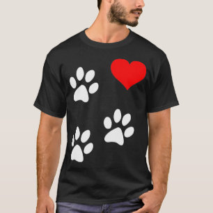 Tripoddruck 3Legierte Dog Amputee Liebe Paws Heart T-Shirt