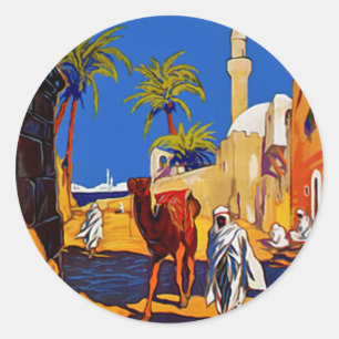 Tripoli - Libyen (Libya) Runder Aufkleber