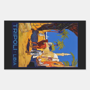 Tripolis - Libyen Rechteckiger Aufkleber