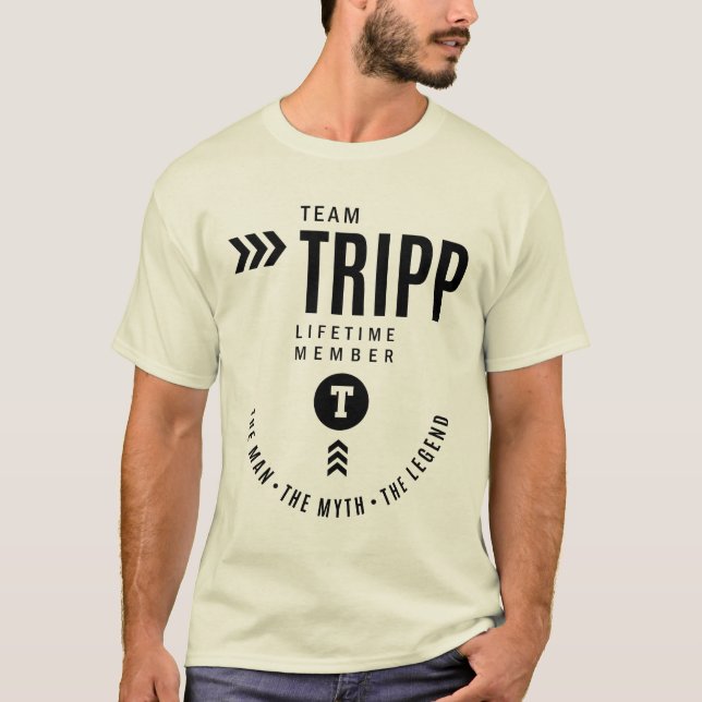 Tripp Personalisiert Name Geburtstagsgeschenk T-Shirt (Vorderseite)