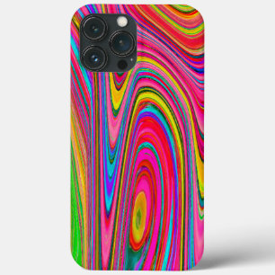 Trippelgelbe, rote und blaue Abstrakte Groovy Art Case-Mate iPhone Hülle