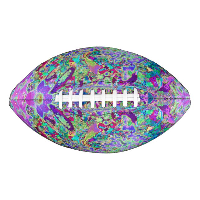 Trippige, Abstrakte Rosa- und Lilatönen Football (Vorderseite)