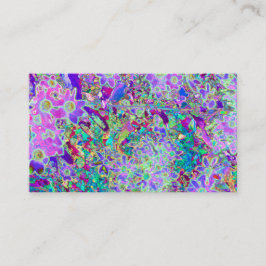 Trippige, Abstrakte Rosa- und Lilatönen Visitenkarte