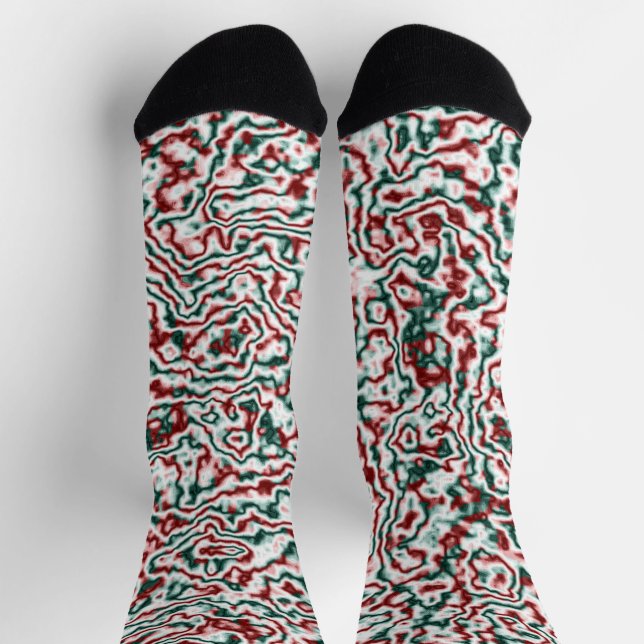 Trippige Weihnachtssocken Socken (Oben)