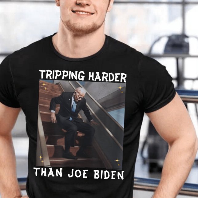 Tripping Harder als Joe Biden T-Shirt (Von Creator hochgeladen)