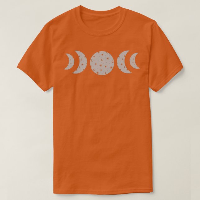 Tripple Moon Goddess Silber T-Shirt (Design vorne)