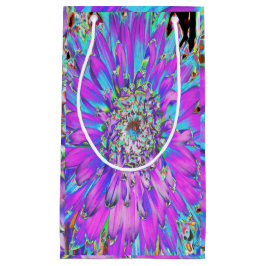 Trippy Abstrakt Aqua, Lima grün und Lila Dahlia Kleine Geschenktüte