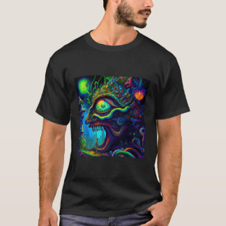 Trippy Abstrakt Lizard Psychedelic T-Shirt