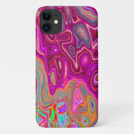 Trippy Abstrakt Magenta Rainbow Colors Retro Art Case-Mate iPhone Hülle