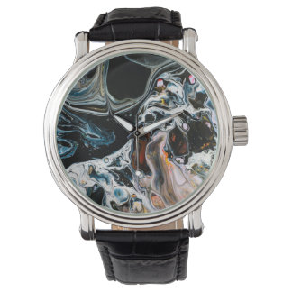 Trippy Abstrakt Surreal Wirbel Art Armbanduhr