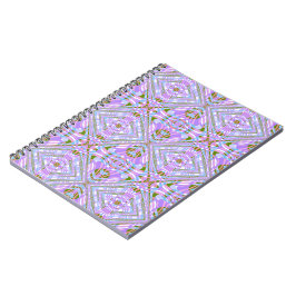 Trippy abstraktes Linienmuster geometrische Kunst Notizblock