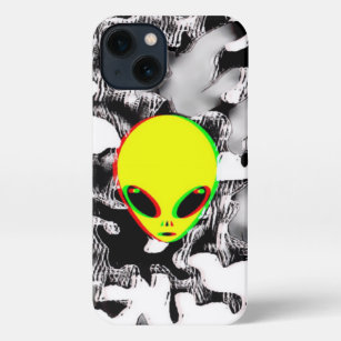 Trippy-Alien-Camouflage iPhone 13 Hülle