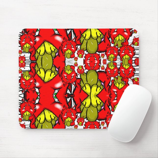 Trippy Alien Dazs Mousepad (Mit Mouse)