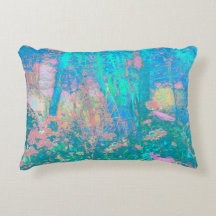 Trippy Aqua Sunrise mit psychedelischen Blume