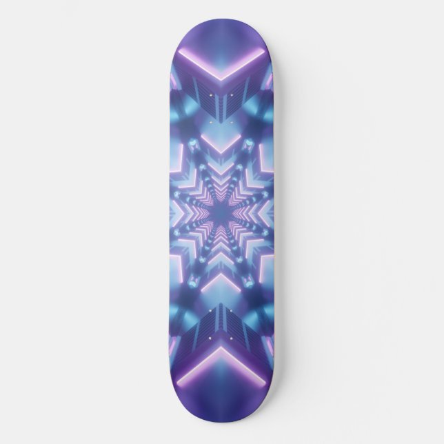 Trippy Art Patterns Skateboard (Vorderseite)
