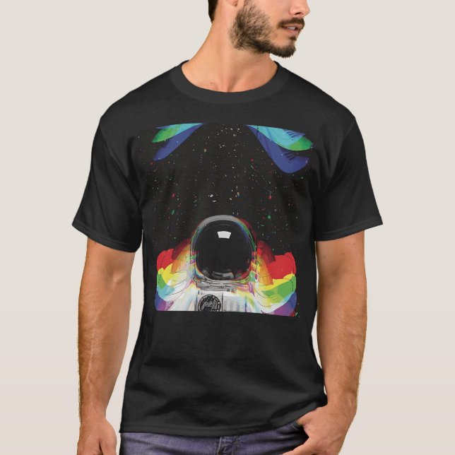 Trippy Astronaut T-Shirt (Vorderseite)