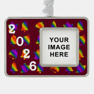 Trippy Bells Rahmen-Ornament Silber