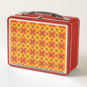 Trippy Blumen Metall Brotdose