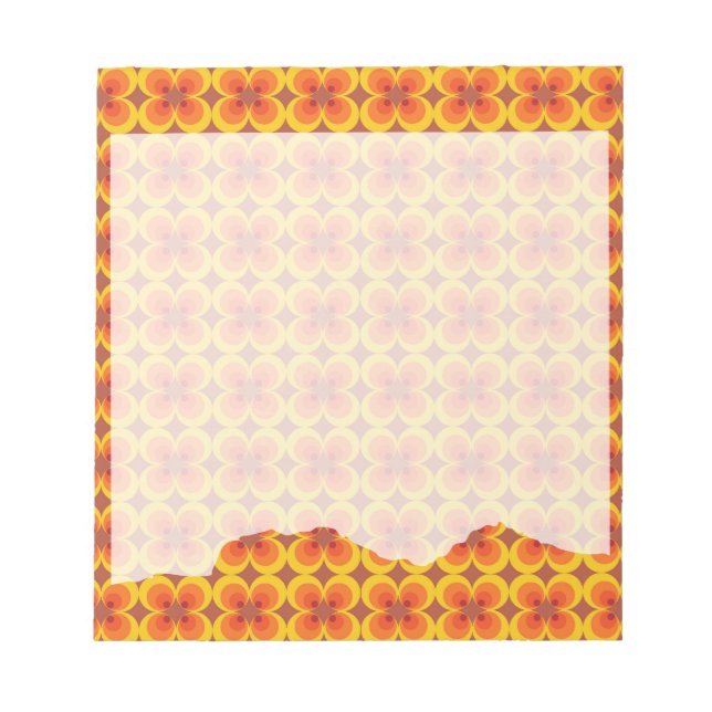 Trippy Blumen  Notizblock (Vorderseite)