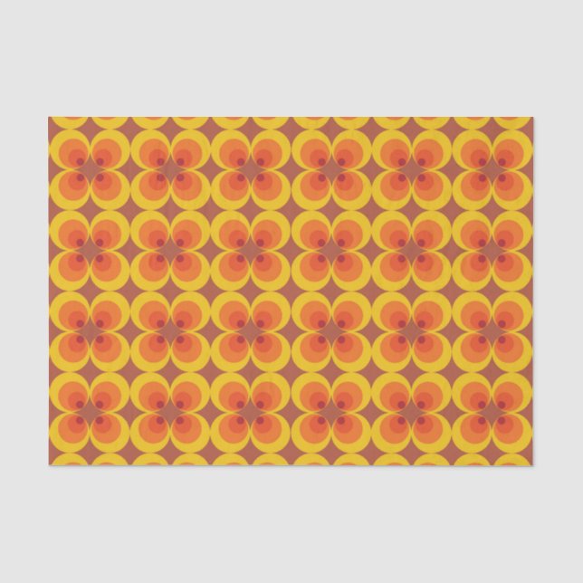 Trippy Blumen  Seidenpapier (Vorderseite)