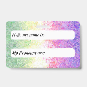 Trippy Boho anpassbare Genderdoe-Pride-Flagge Ausweis