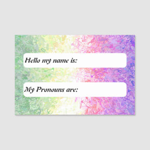 Trippy Boho anpassbare Genderdoe Pride-Flagge Namensschild