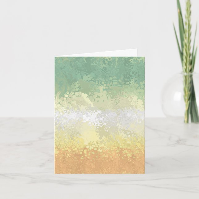 Trippy Boho Groovy Abstrakt Genderflor Pride Flag Dankeskarte (Vorderseite)