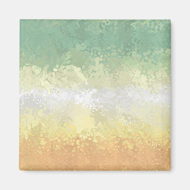 Trippy Boho Groovy Abstrakt Genderflor Pride Flag Magnet (Vorne)