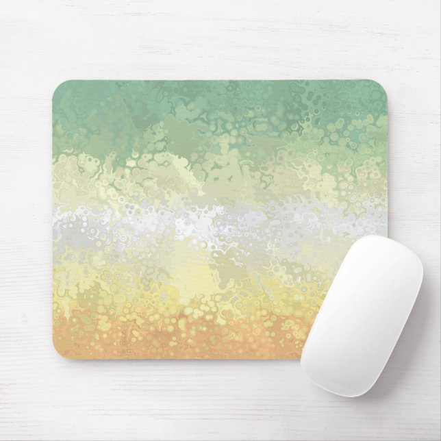 Trippy Boho Groovy Abstrakt Genderflor Pride Flag Mousepad (Mit Mouse)