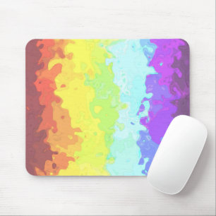 Trippy Boho Groovy Abstrakte Neurogender-Stolzflag Mousepad