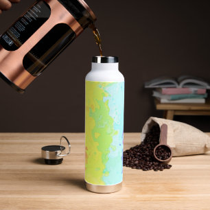 Trippy Boho Groovy Abstrakte Neurogender-Stolzflag Trinkflasche