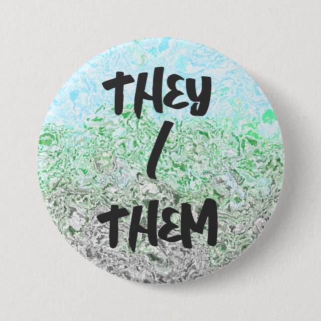 Trippy Boho Groovy Grungy Autoromantic Prilag Button (Vorderseite)