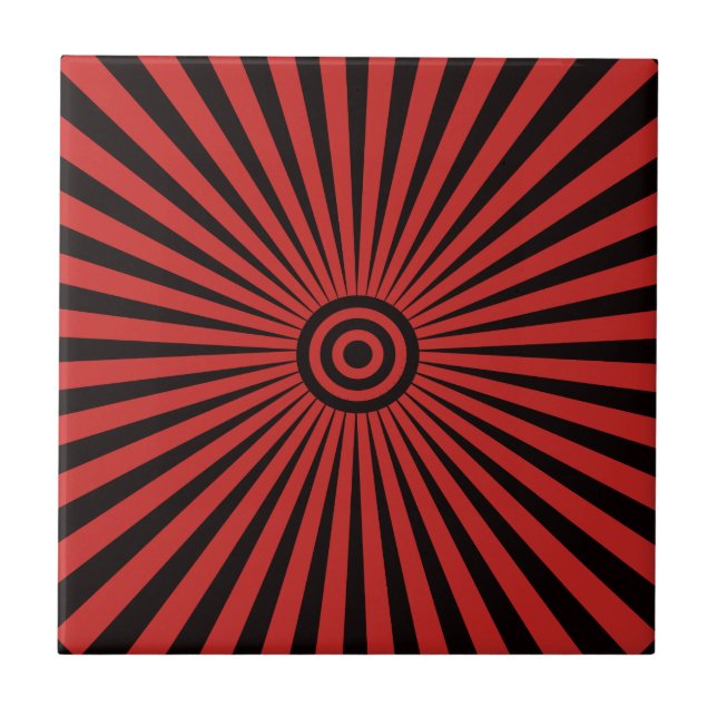 Trippy Bullseye Fliese (Vorderseite)