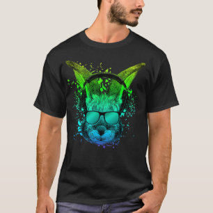 Trippy Bunny DJ Gift Ravers EDM Technbit Rabbit T-Shirt