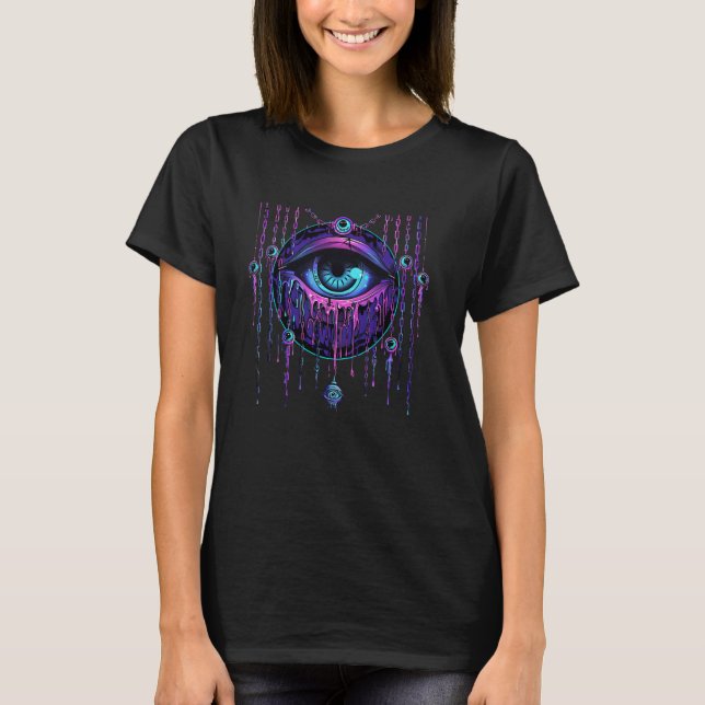 Trippy Chain Ophanim Bibellicer Accurate Angel T-Shirt (Vorderseite)