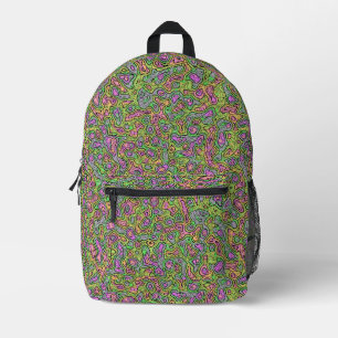 Trippy Colorful Bloc Bedruckter Rucksack