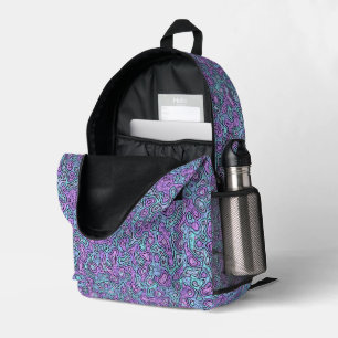 Trippy Colorful Bloc Bedruckter Rucksack