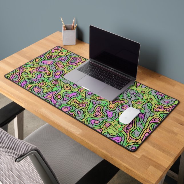Trippy Colorful Bloc Schreibtischunterlage (Büro 2)