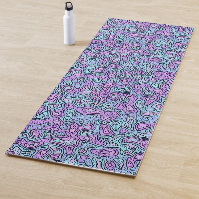 Trippy Colorful Bloc Yogamatte (Beispiel)
