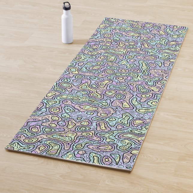 Trippy Colorful Bloc Yogamatte (Beispiel)
