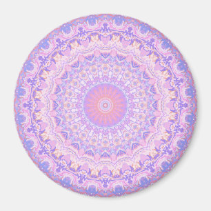 Trippy Colorful Intricate Boho Mandala Magnet