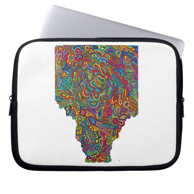 Trippy Computerhülse Laptopschutzhülle (Vorderseite)