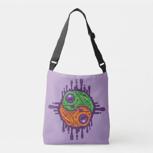 Trippy Drippy Frog Yin Yang Tragetaschen Mit Langen Trägern